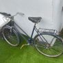 Vintage Raleigh roadster (navy blue, "All-Steel Bicycle") Image 4