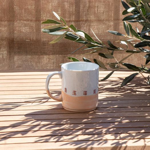 Taszuri Creations Bossea Porcelain Mug - Argile Rose