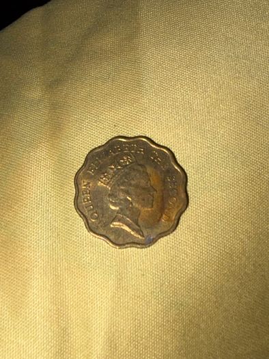 1991 Hong Kong 20 Cents Coin - Scalloped Edge