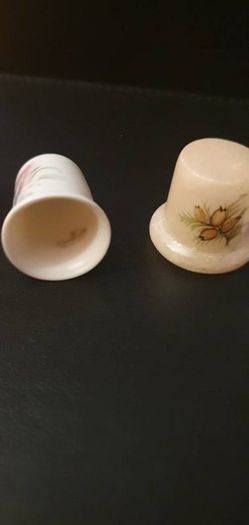 Collection of Flower Themed Thimbles