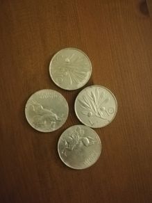 Italy 10 lire coins