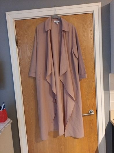 Primark  Lightweight Dusty  Pink Long  Coat.  S. 16    New.