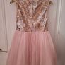 Rose Chiffon dress with sequin detail Image 3