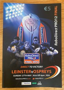 2012 Leinster v Ospreys - RaboDirect PRO12 Final Programme