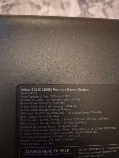 Anker solix c800x