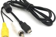 Mini USB Male To 2 RCA AV Adapter Cable Audio Video Cable