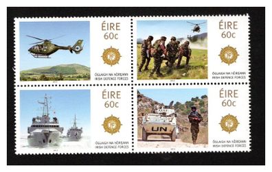 2013 Ireland The Irish Defence Forces (Rescue Team, Helicopter, Armoured Personnel Carrier & Frigate) Commemorative Stamp Mint Never Hinged (MNH)