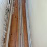 Three white plastic curtain rails Image 3