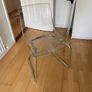 Cracked IKEA Tobias Transparent Chair Image 2