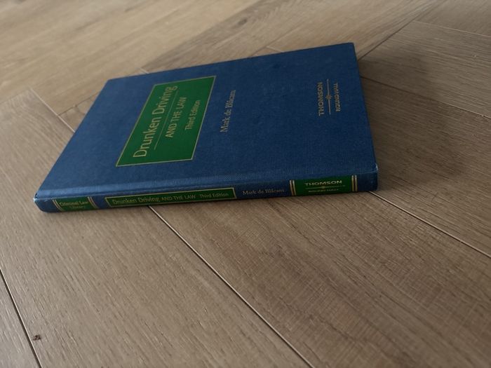 Drunken Driving and the Law, third edition, Mark De Blacam Thomas Roundhall.