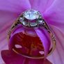 Antique Art Deco Diamond Solitaire Ring Image 6