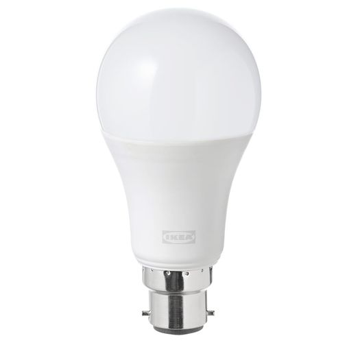 TRADFRI LED bulb B22 1055 lumen, smart wireless dimmable/white spectrum globe