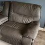 cinema room reclining leather sofa Image 9