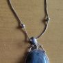 Beautiful Natural large labradorite pendant sterling silver with chain Image 5