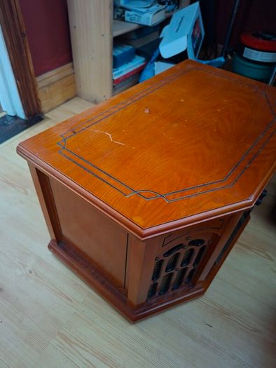 Vintage style hifi stereo TS-1072 wood case CD tape record player radio
