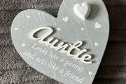 Brand new auntie aunt heart decoration gift ornament keepsake