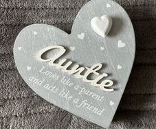 Brand new auntie aunt heart decoration gift ornament keepsake