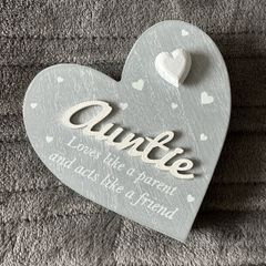 Brand new auntie aunt heart decoration gift ornament keepsake