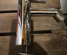 Chrome basin mixer taps