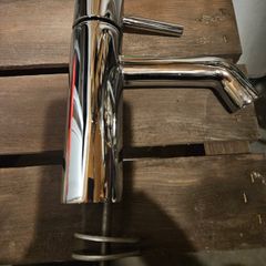 Chrome basin mixer taps