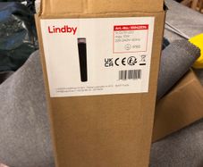 3 x Lindby Halvar outdoor bollard / path lights, 50cm black, IP65 - new, boxed
