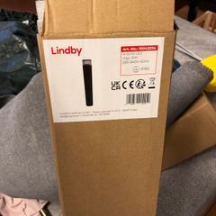3 x Lindby Halvar outdoor bollard / path lights, 50cm black, IP65 - new, boxed