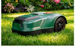 robot lawnmower and shelter