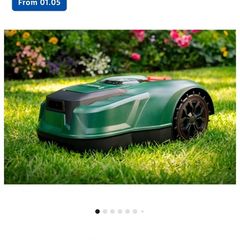 robot lawnmower and shelter