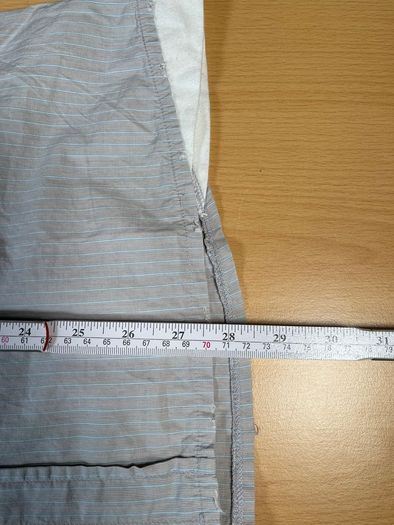 Diesel Embroidered Short Sleeve Button Up Shirt - Mens Sz M - Blue Grey Stripe