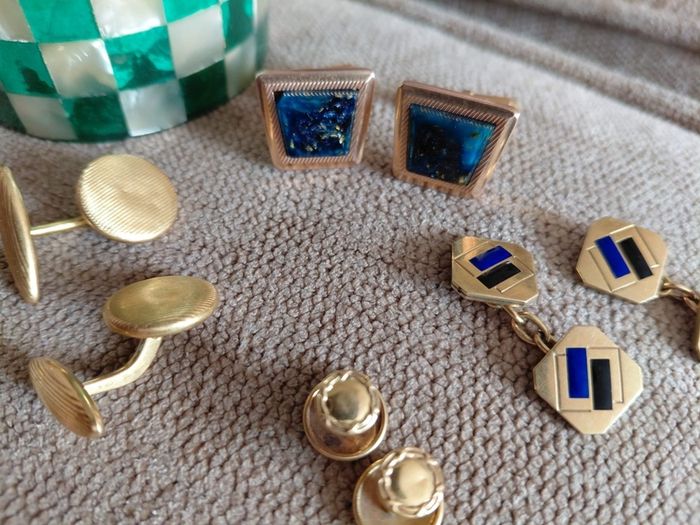 Mens Antique Cufflinks mix lot Fix Murat