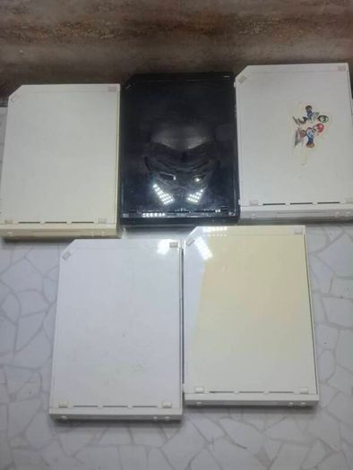 5 Nintendo Wii  Video Game Consoles Black  White Bundle  Tested  Working Cables