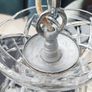 Large Vintage Preciosa Bohemian Crystal Chandelier, 5 Arm Image 4