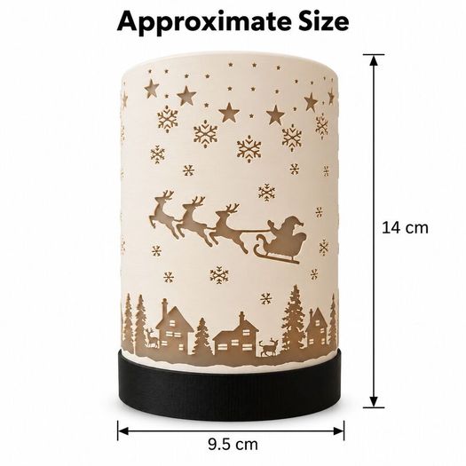 Santa's Flight Christmas Tea Light Lantern 3D