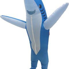 Inflatable Costume Adult Shark Costume-Inflatable Shark Costume Funny Dress Party Costume for Adult Halloween Inflatable Costume Blue (FREE SHIPPING)
