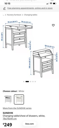 baby change table