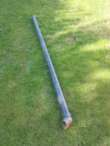 Antique steel drain pipe