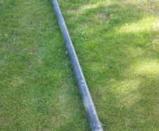 Antique steel drain pipe