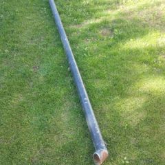 Antique steel drain pipe