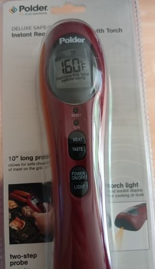 Polder Instant Read Thermometer with Torch - New