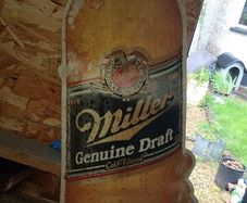 Miller beer sign metal