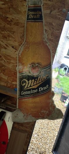 Miller beer sign metal