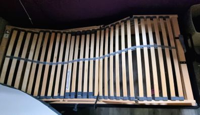 electric adjustable bed frame black velvet 90x200