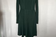 Green skater dress