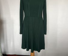 Green skater dress