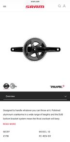 SRAM Rival AXS Crankset