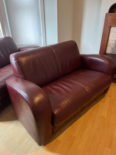 leather two seater sofa