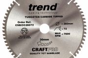 Trend CSB/CC26072 CraftPro Saw Blade Crosscut 260mm x 30mm x 72T