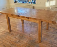 Solid oak dining table