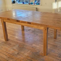 Solid oak dining table
