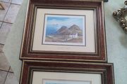Set 3 Of Lovely Framed Signed Prints By Philip Gray Scenes And Coastline Of Ireland.